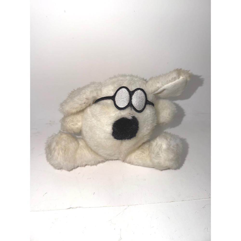 Vintage Dilbert Dogbert Plush White Dog Stuffed Animal United Feature Syndicate